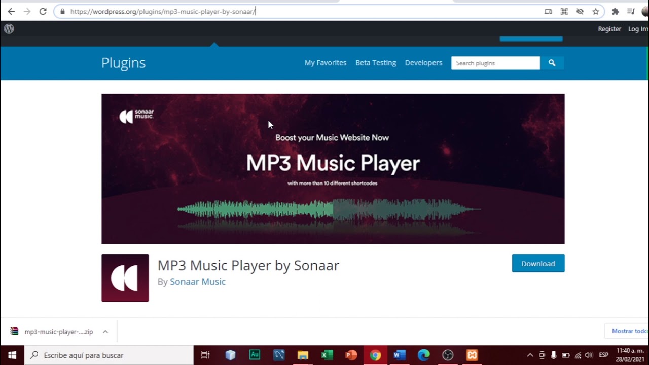COMO instalar PLUGIN de Audio mp3 en WORDPRESS || 2021