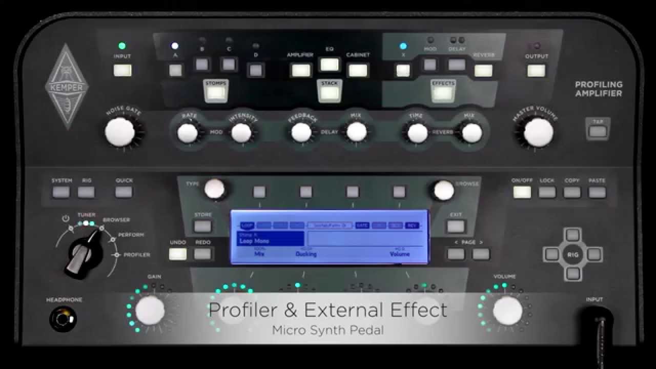 Kemper Profiler Tutorials - Effect Loop - english