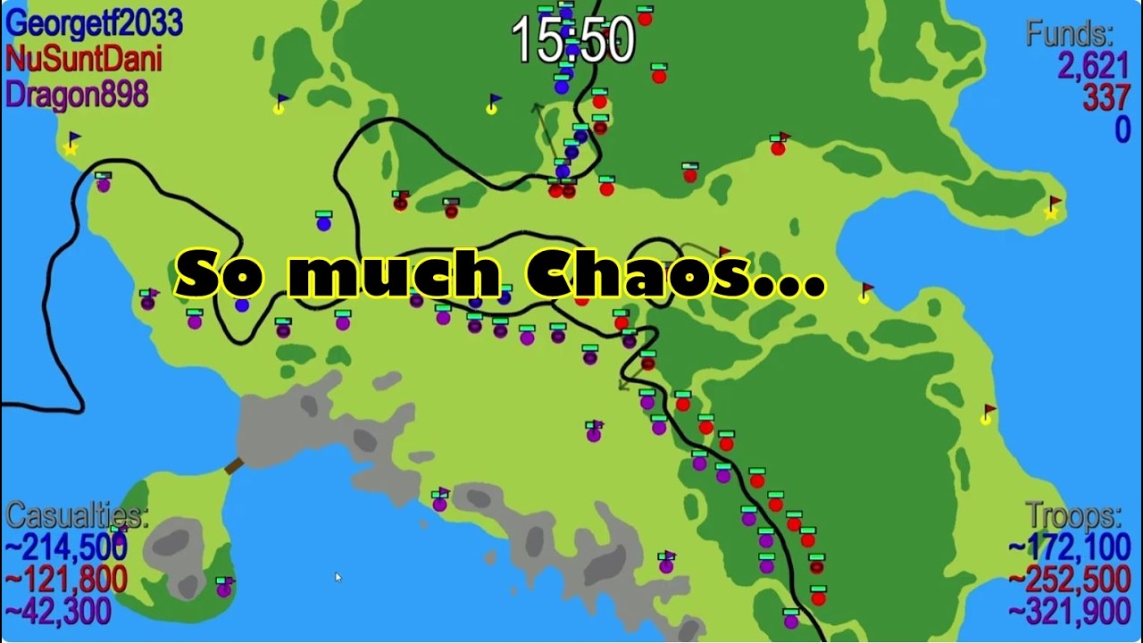 War of dots chaotic 3 player game