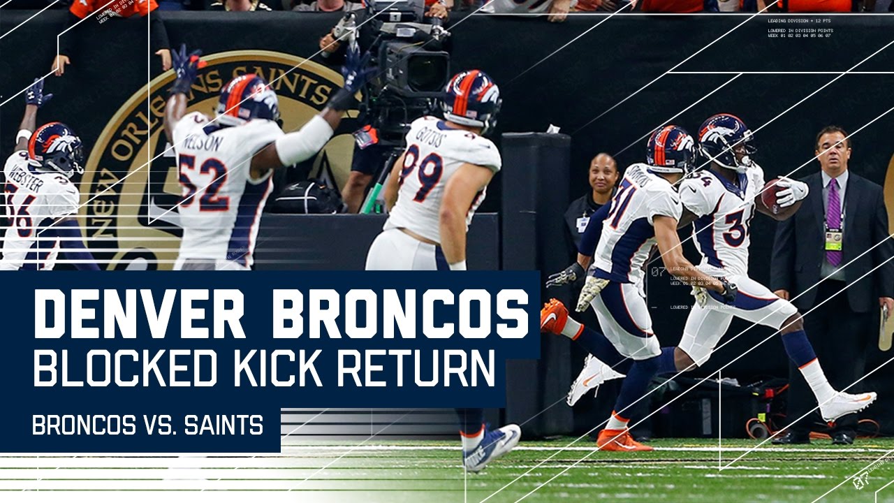 Broncos Steal Win with Blocked Extra Point Return After Brees' TD Pass! | Broncos vs. Saints | NFL