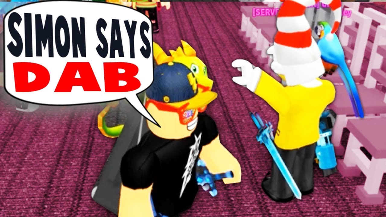 YOUTUBER ONLY SIMON SAYS IN ROBLOX!!