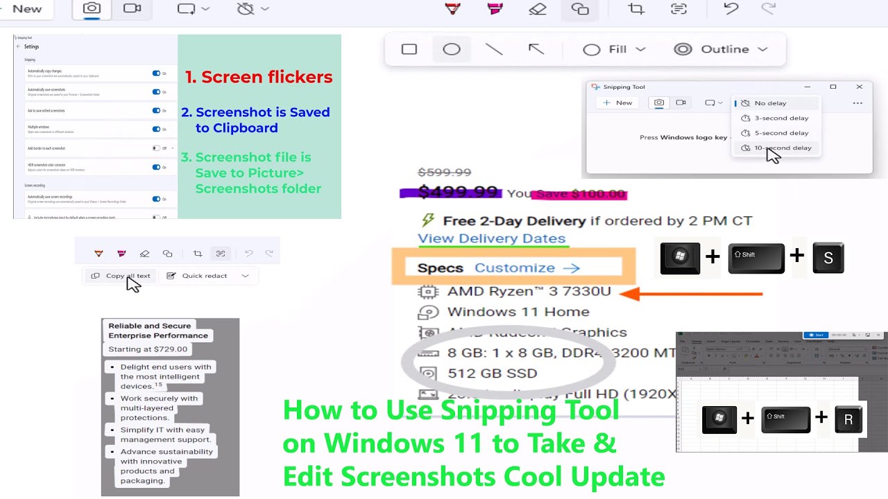 How to Use Snipping Tool on Windows 11 to Take & Edit Screenshots | Cool New Update