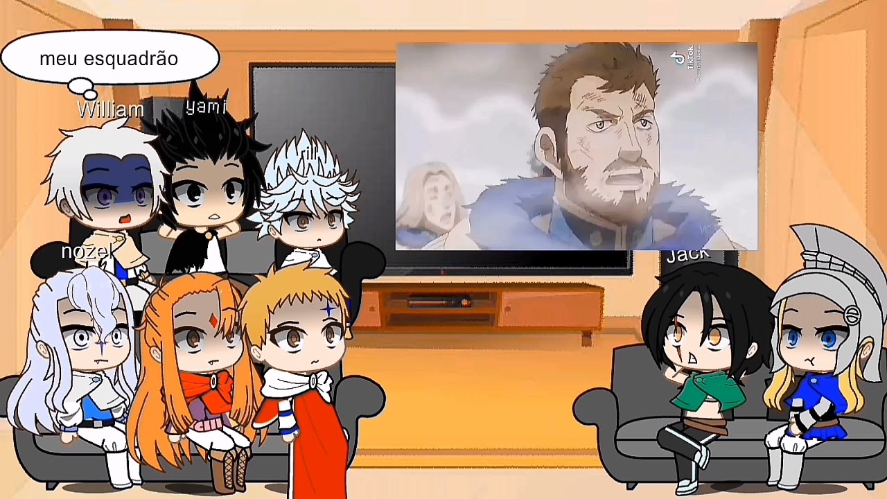 black clover reagindo