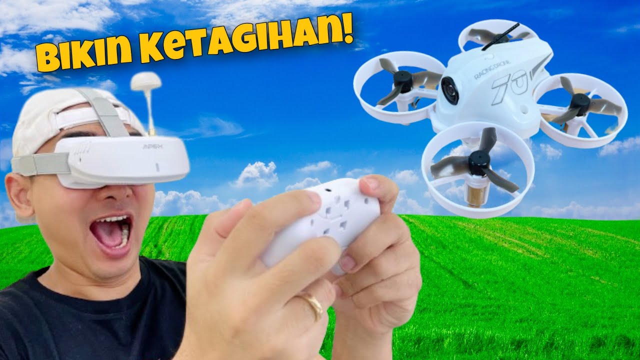 DRONE FPV 1 JUTAAN TERBAIK UNTUK PEMULA! New APEX VR70 Review dan Test Durasi Terbang