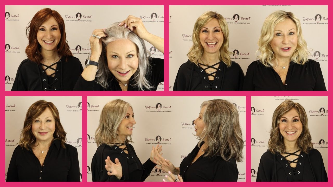 Lace Front Wavy Wig- Jamie LF Shown in All Colors (Official Godiva's Secret Wigs Videos)
