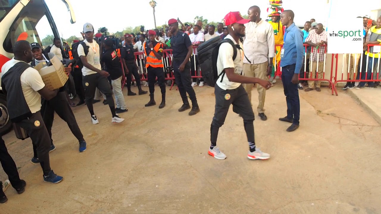 Urgent: Sénégal vs Congo: Arrivée des lions au stade Lat Dior de Thiès !