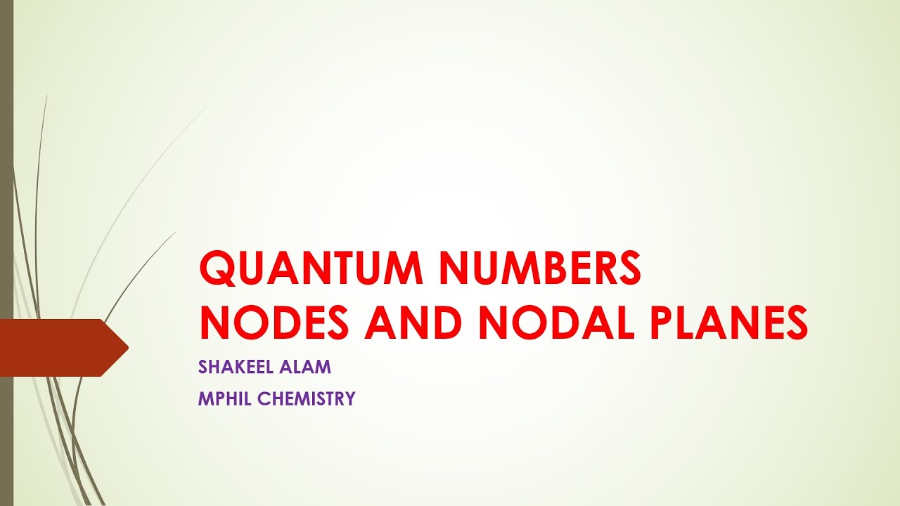 Quantum Numbers | Wave Mechanical Model | Schirodinger Wave Equation
