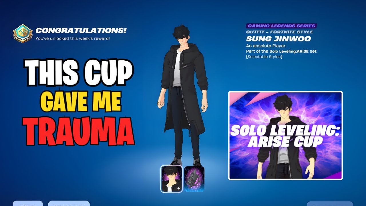 How I WON The Solo Leveling Skin Cup 😭 