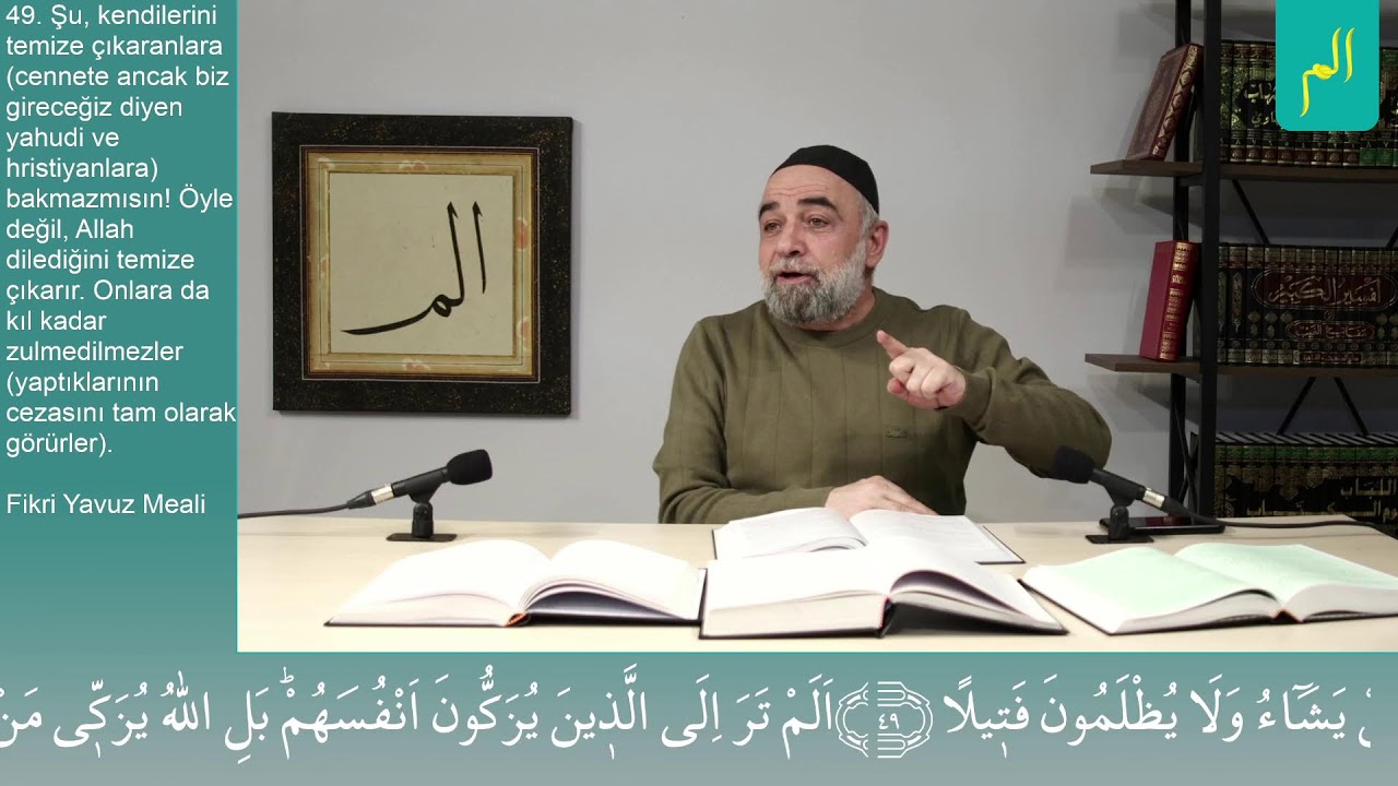 Nisa Suresi 49-50. Ayet (En Büyük İftira Kendini Veya Başkasını Temize Çıkarmaktır)