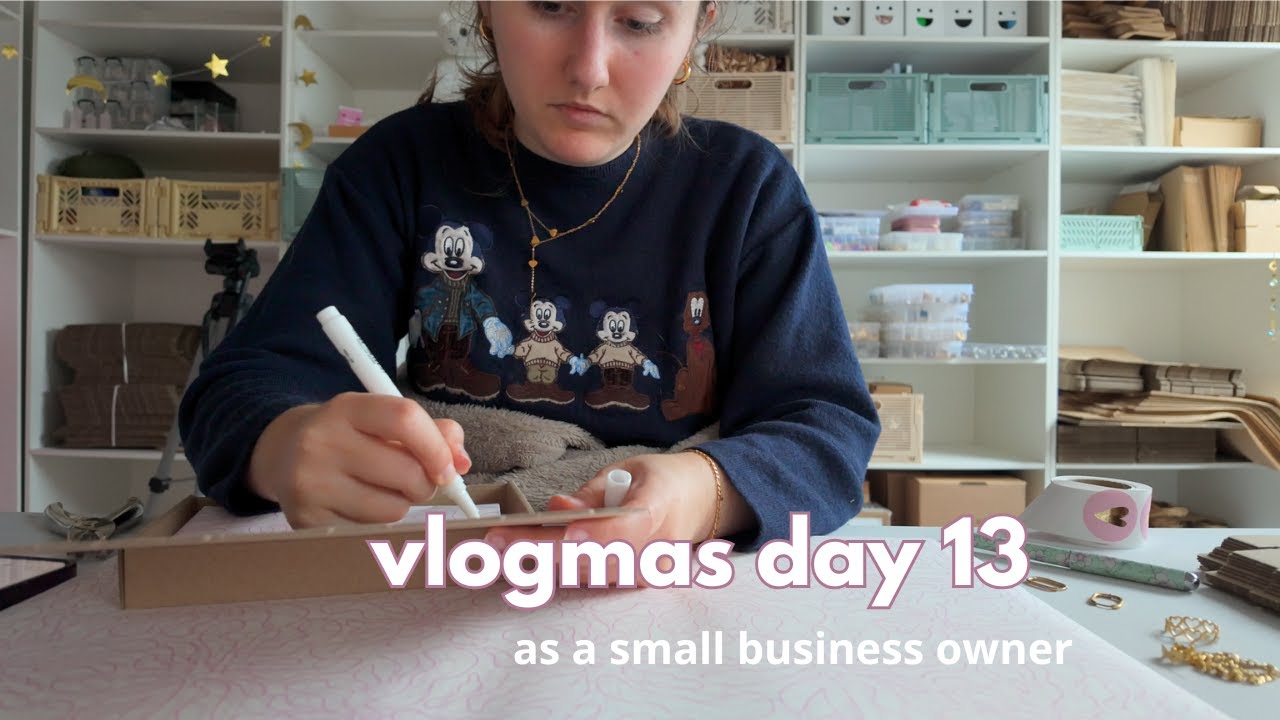 VLOGMAS DAY 13 | as a small business owner