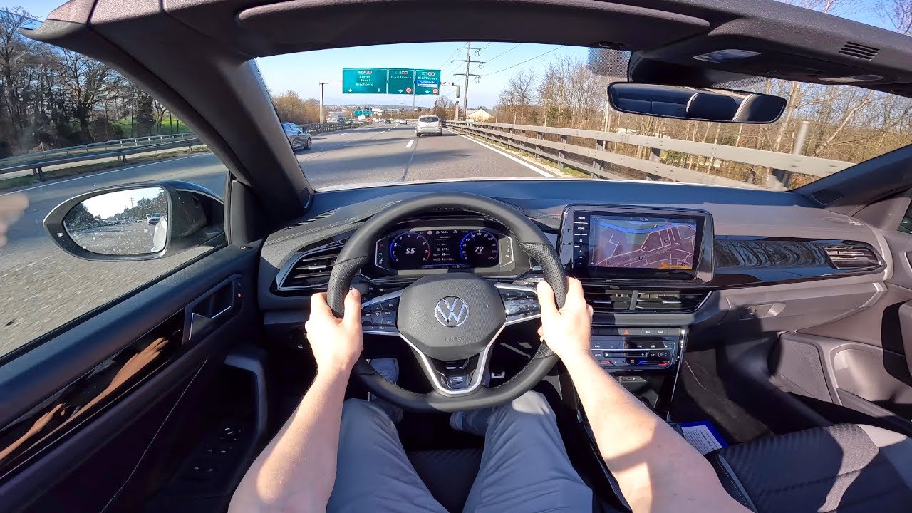 New Volkswagen T-Roc R-Line Cabriolet 2022 Test Drive POV
