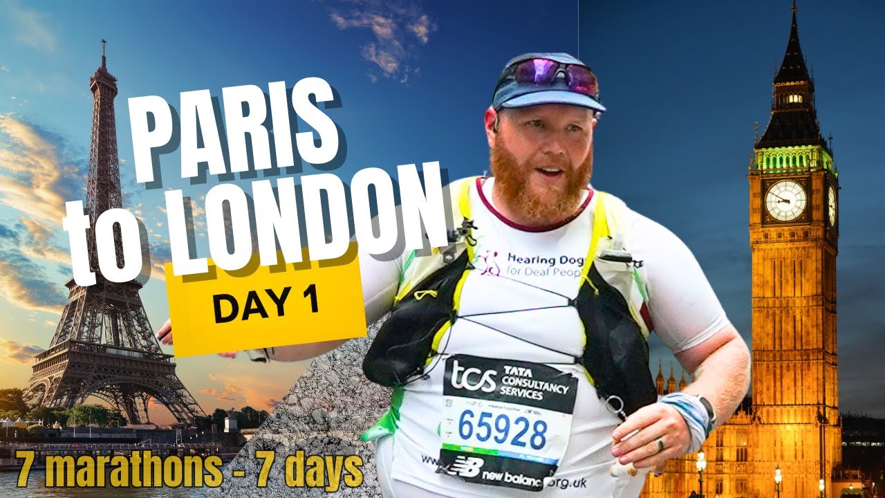 THE HARDEST WEEK OF MY LIFE!! Running from Paris 2 London at over 250lbs/115kg DAY 1