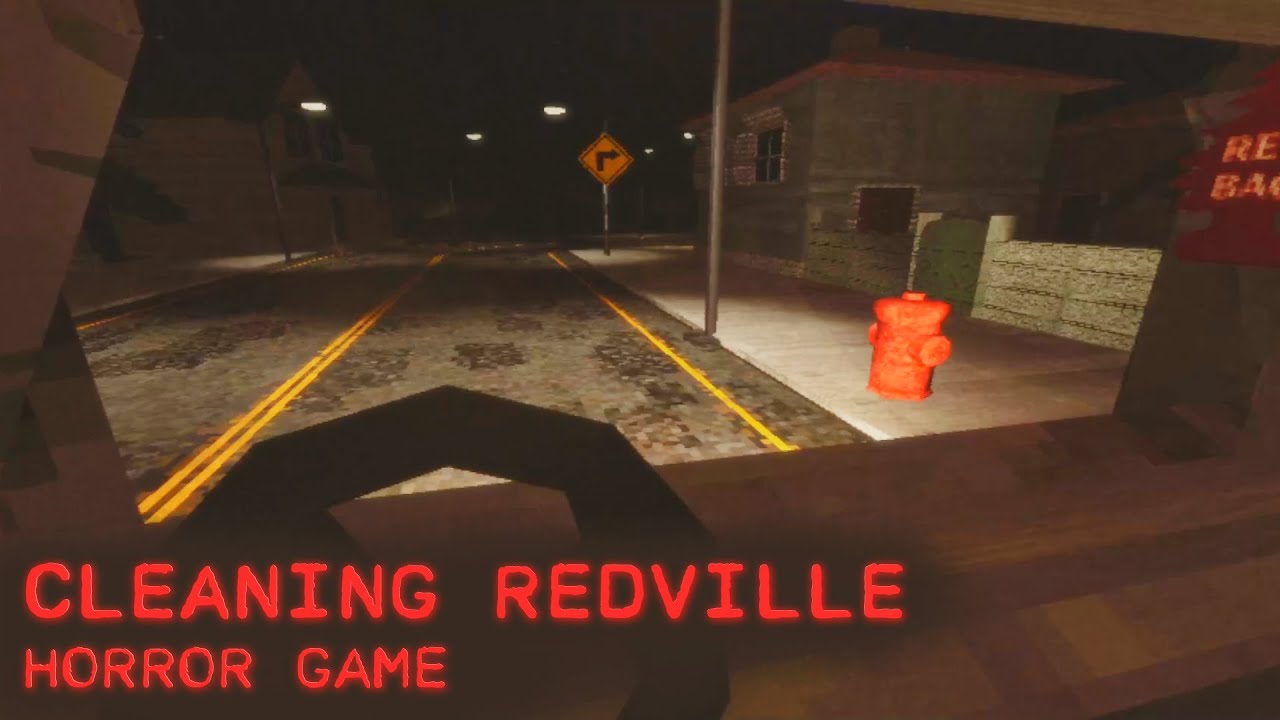 Cleaning Redville - A Trash Collecting Simulator Horror Game [Full Playthrough]