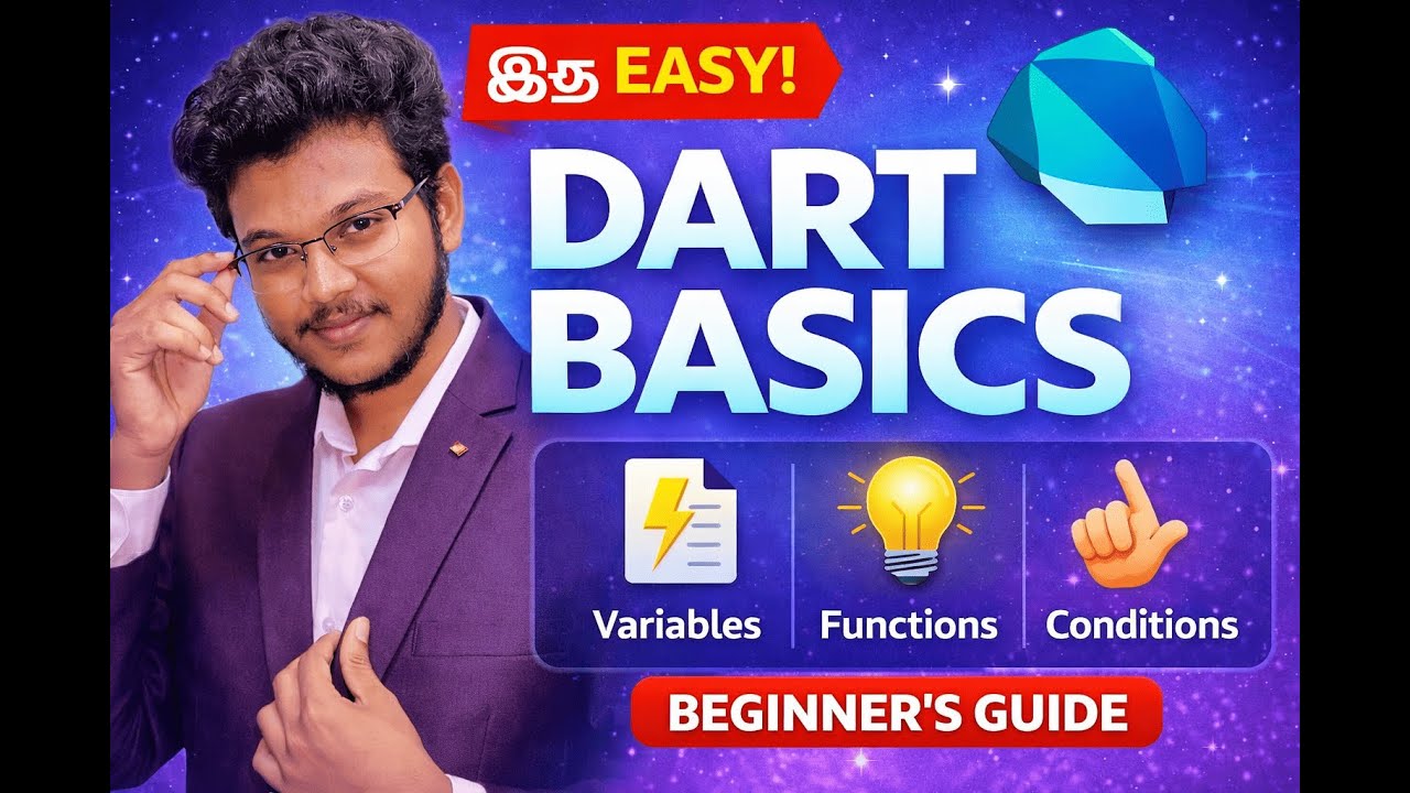 Dart Programming Basics in Tamil | Learn Dart from Scratch | Flutter Beginners