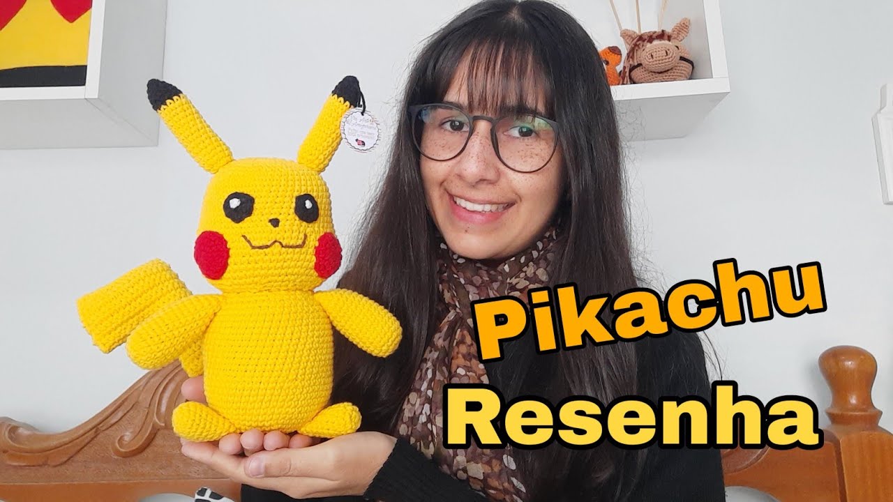 Pikachu em amigurumi ( Resenha ) - Pri Art's Amigurumi
