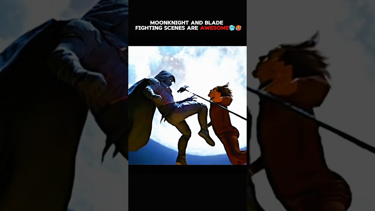meanwhile blade knight fight scene 🥶☠️🗿|#marvel #moonknight #captainamerica #blade #viralshort