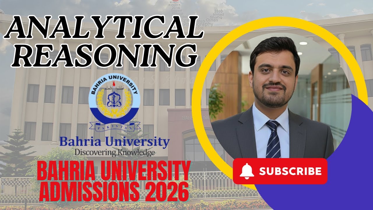 Bahria University Entrance Test 2026: Complete Verbal Reasoning and Analytical Section Guide