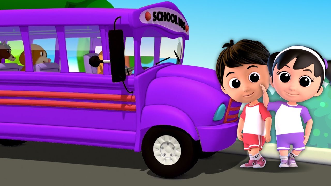 Bánh xe trên xe buýt | bài hát giáo dục | bài thơ trẻ em | Nursery Rhyme | The Wheels On the Bus