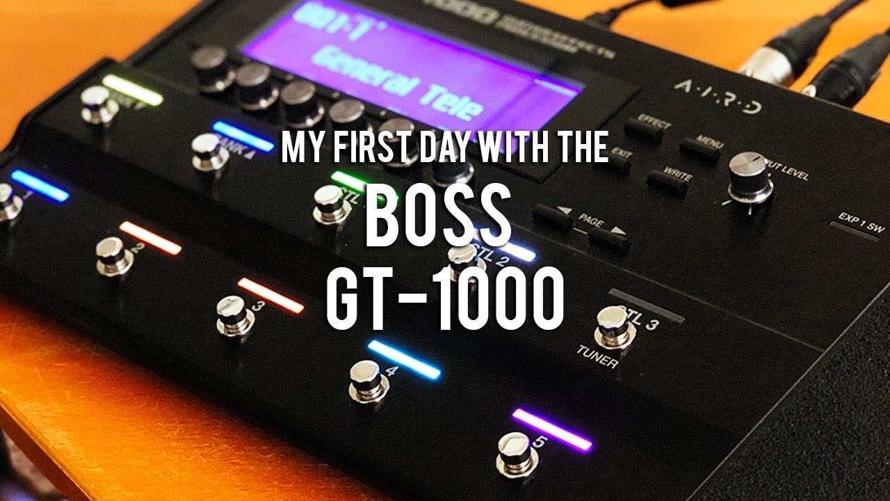 BOSS: GT-1000. My first day with it.