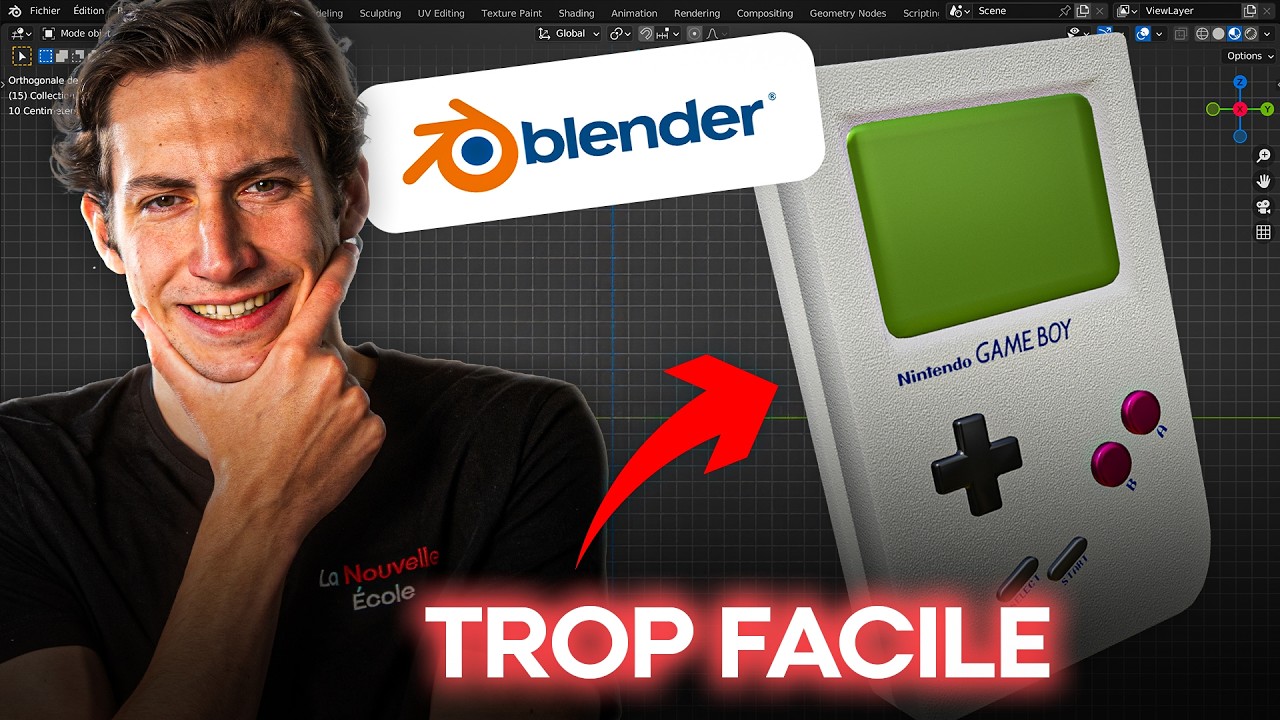 Débuter sur Blender !! Tuto FACILE et RAPIDE