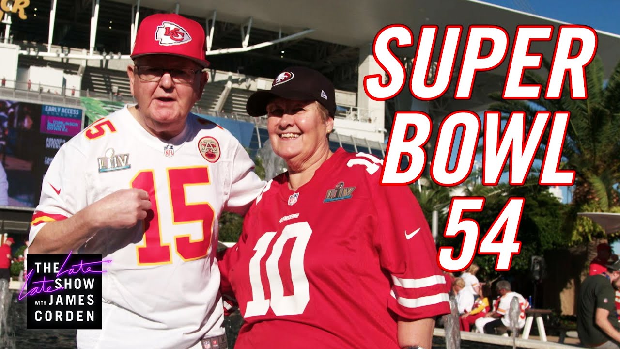 James Corden's Parents Crash Super Bowl LIV