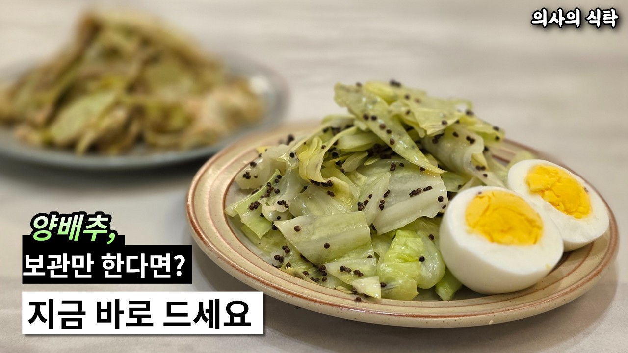 양배추, 보관만 하지 말고 지금 드세요 (내과 의사 추천)