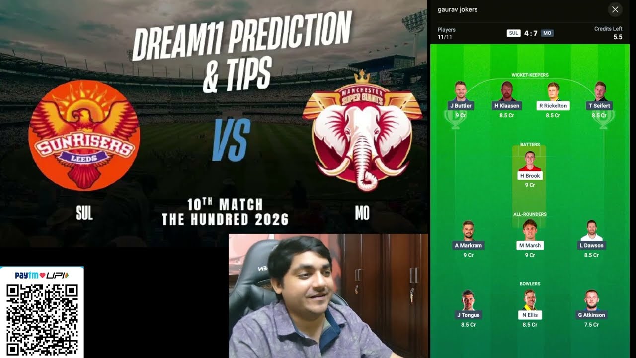 SL vs MSG Dream11 Prediction | Sunrisers Leeds men vs Manchester Super Giants men Today