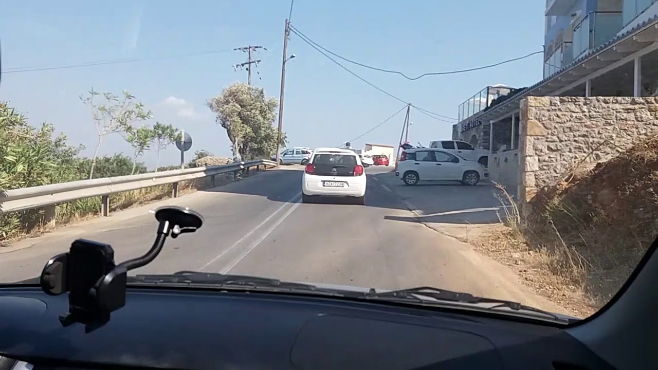 Kreta 2017 Vom Kalamaki Strand nach Agia Galini und Anfahrt Agia Galini 20170808