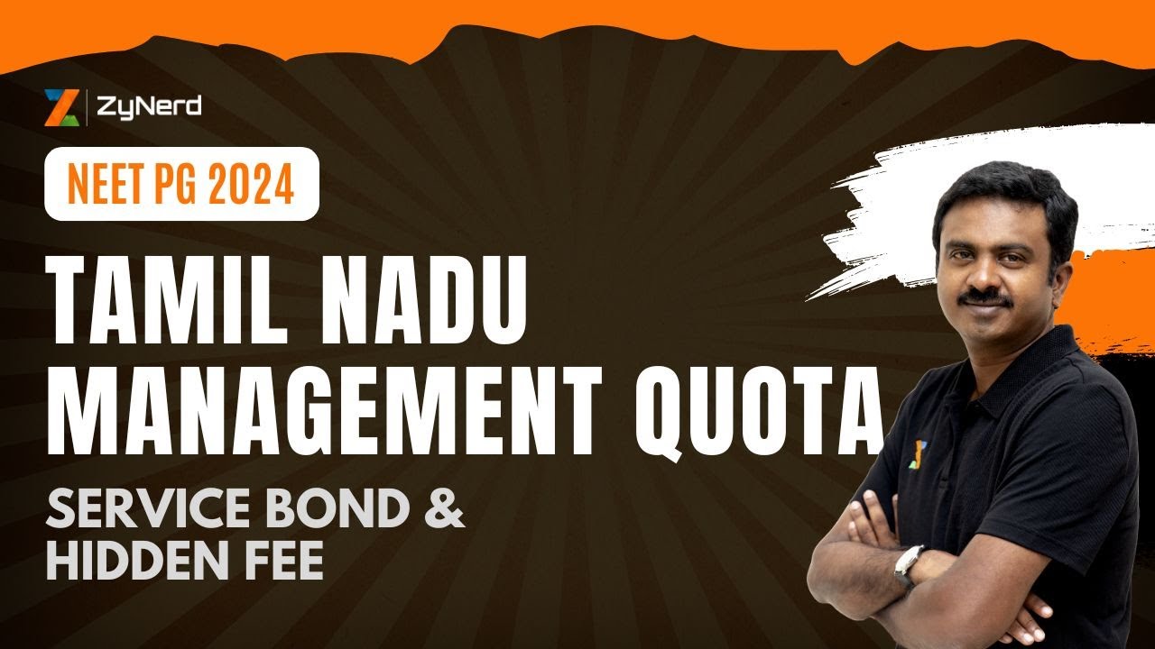 Tamil Nadu Management Quota PG Medical | Service Bond & Hidden Fee