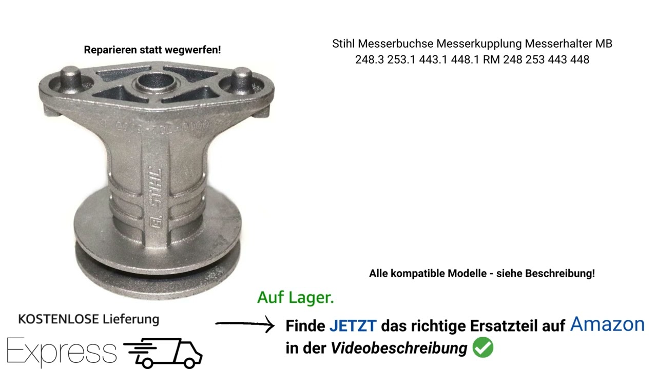 STIHL Messerbuchse wechseln, Stihl Messerkupplung wechseln, Messerhalter Stihl tauschen Ersatzteil