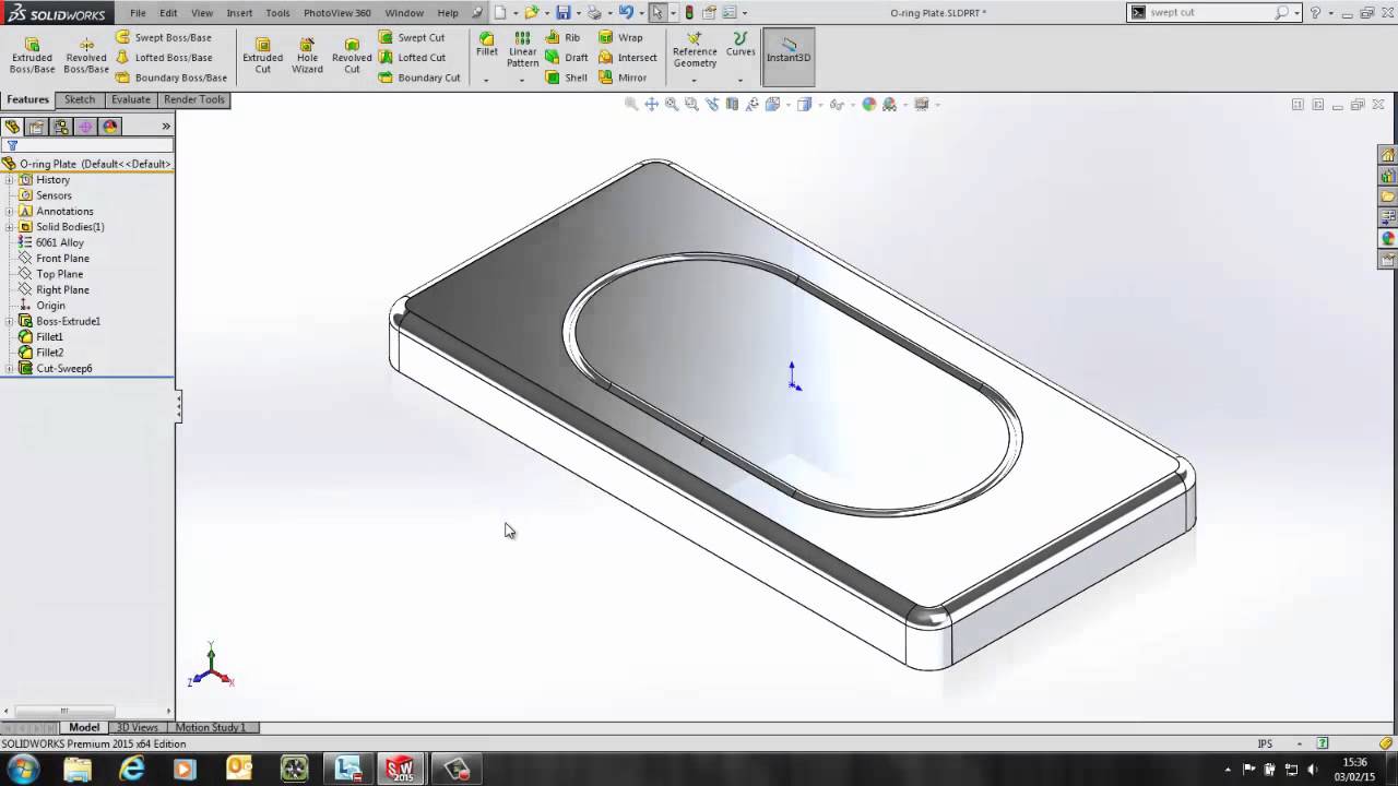 Совет по SOLIDWORKS: как создать SOLIDWORKS Swept Cut
