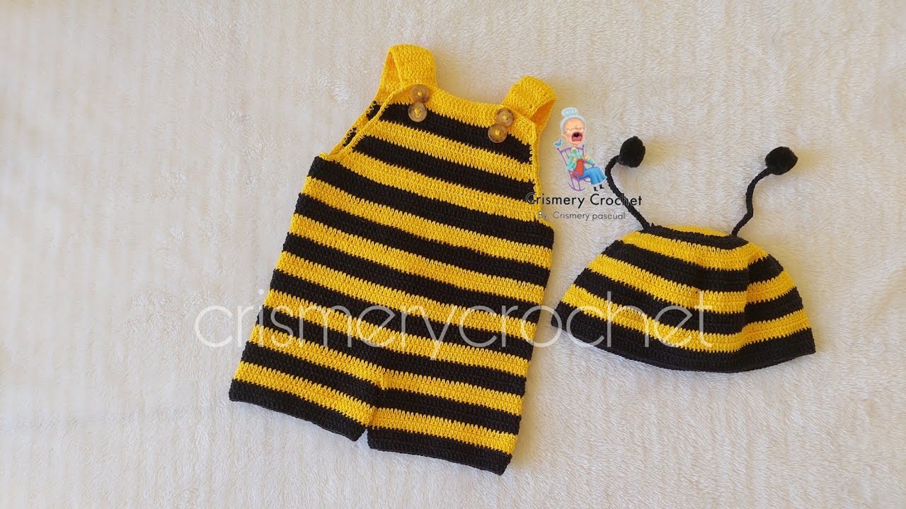¡No te pierdas este tutorial de crochet para crear un adorable disfraz de abejita!