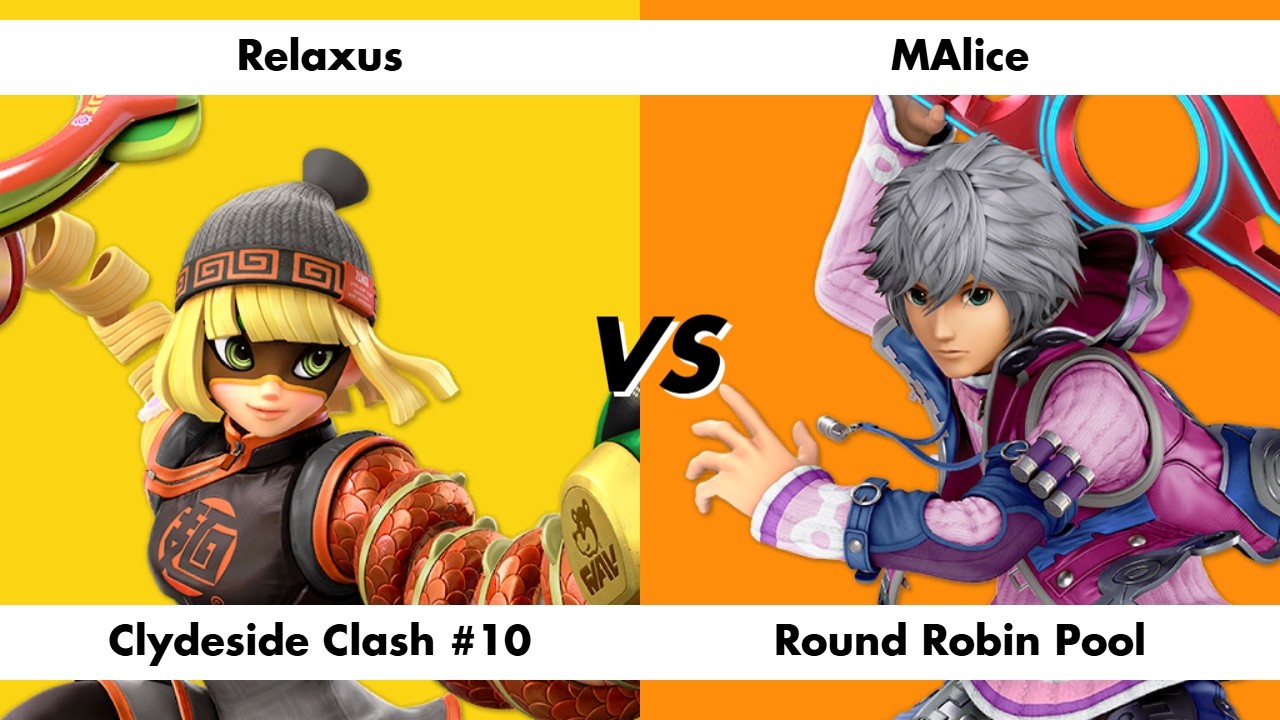 Relaxus (Snake / Min Min) vs MAlice (Shulk) - Clydeside Clash 10 Round Robin Pool
