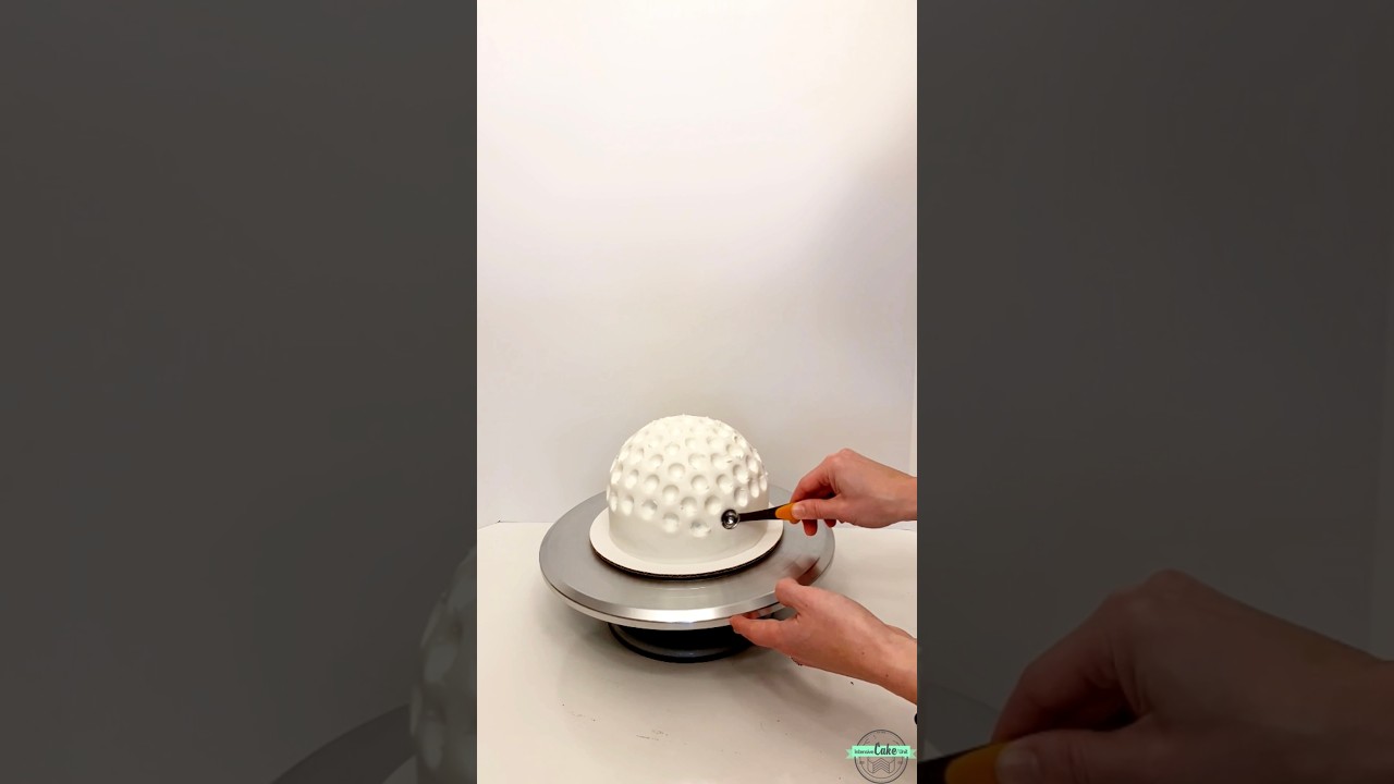 Golf Ball Cake - quick tutorial!