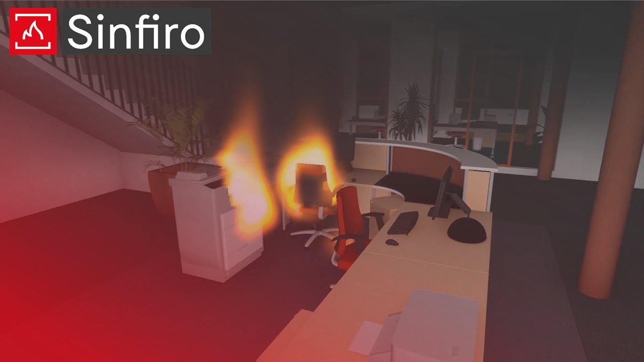 Brandsimulation Bürogebäude | Sinfiro