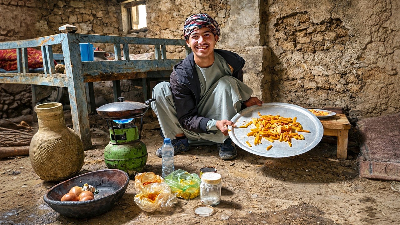 Traditional Fire Cooking Makes The Best Potato Chips!