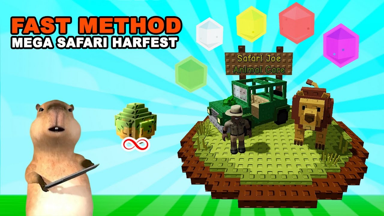 Cara Cepat Dapetin Semua Reward Mega Safari Harvest Grow a Garden Roblox! 💎🔥