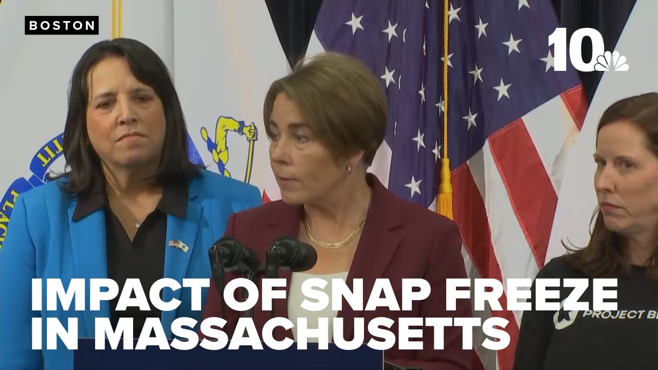 Massachusetts Gov. Maura Healey speaks about suspension of SNAP benefits