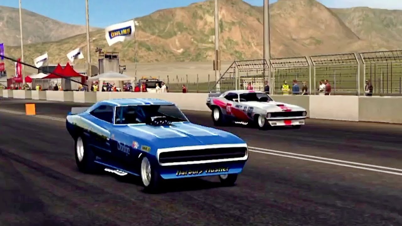 Grid Autosport iOS - Drag Race - Bugatti Veyron & Dodge Funny Car
