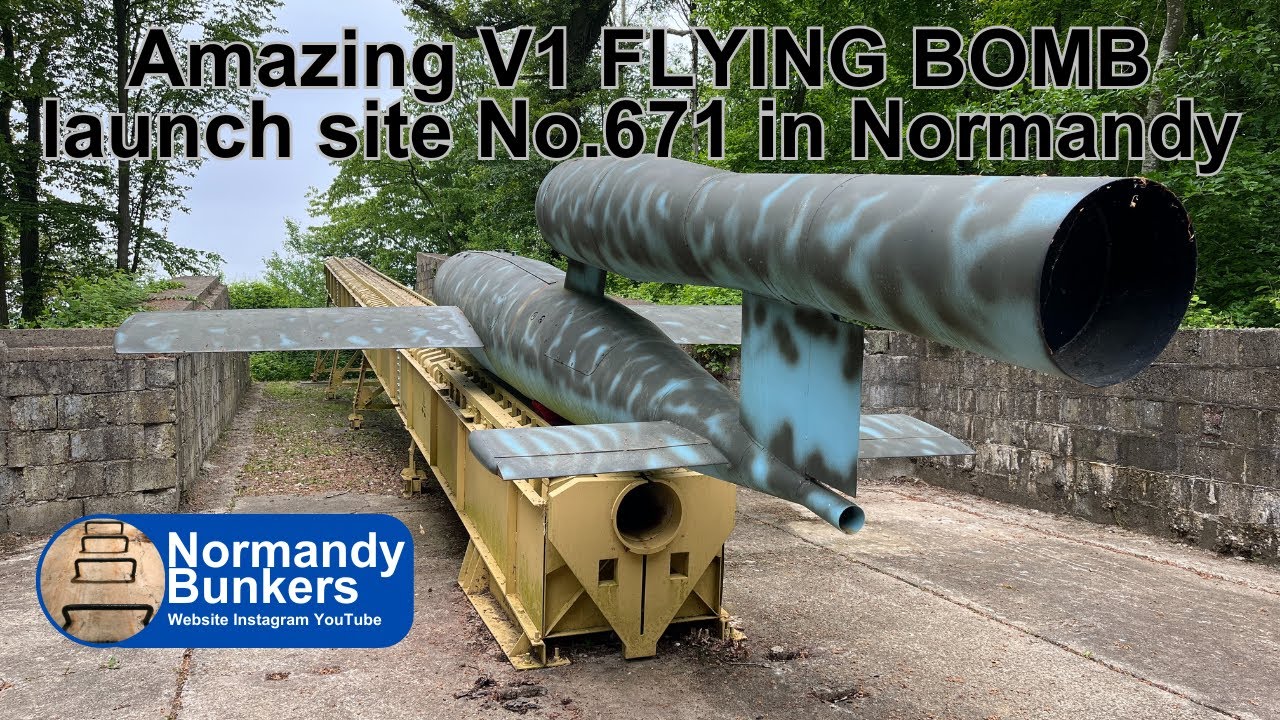 Amazing V1 flying bomb launch site No. 671 in Normandy