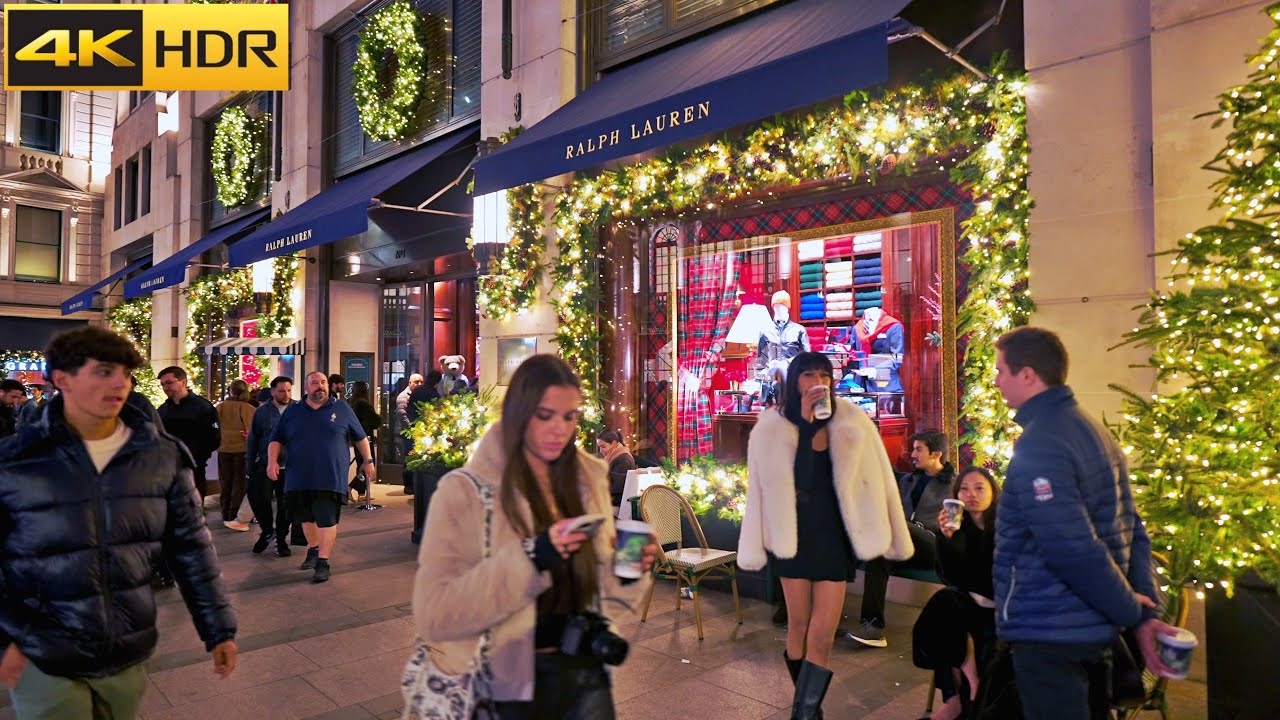 🎄 Exploring London’s Christmas Highlights 2024 ❄️ Festive Crowds, Lights and Markets [4K HDR]