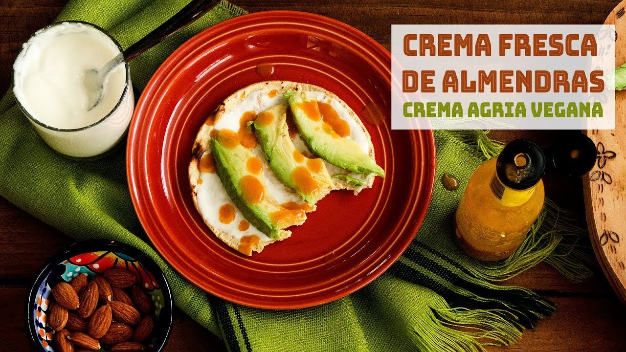 C&oacute;mo Hacer Crema Fresca Vegana (100% Natural y Sin Soya)