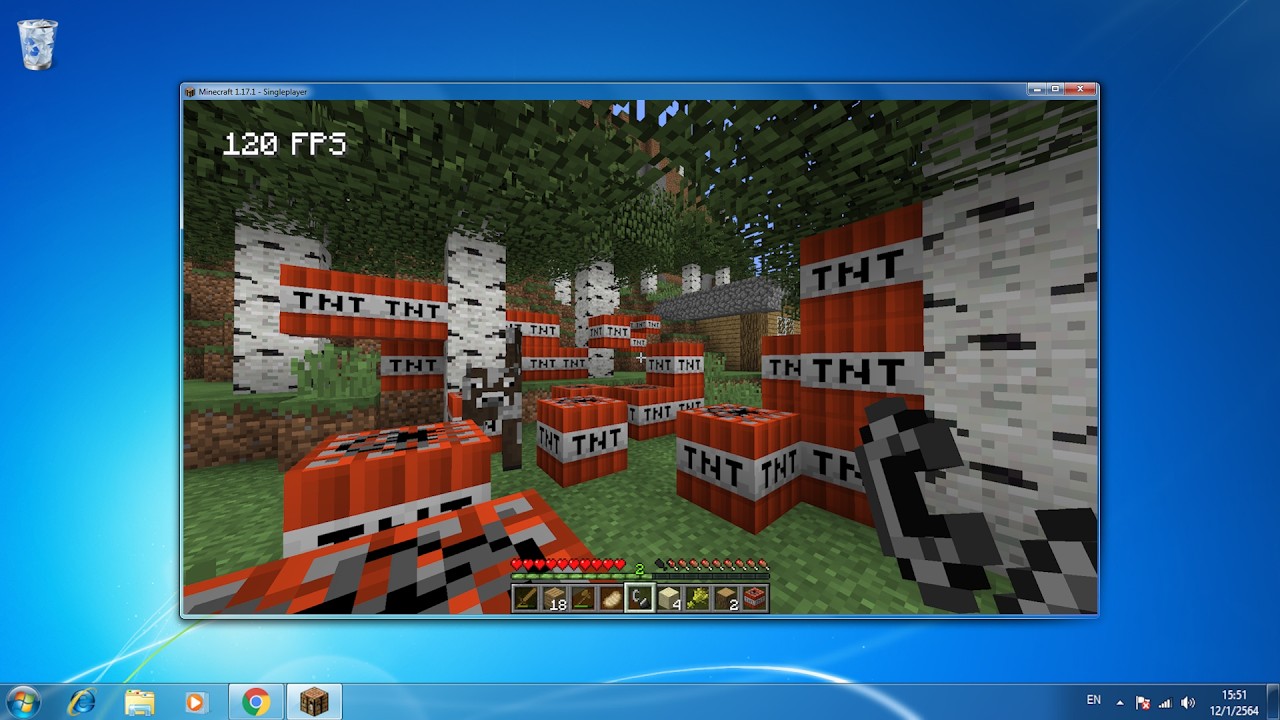 How many FPS can Minecraft get on Windows 7