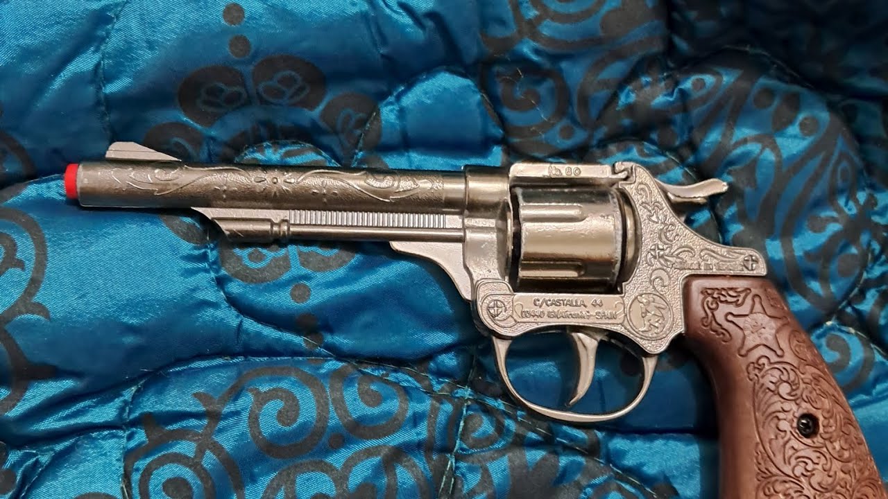 Die-cast metal cap gun revolver