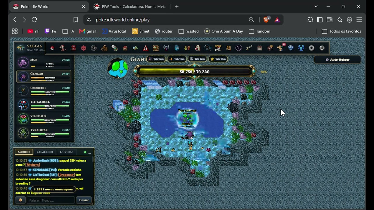 Poke Idle World  Boss Tentacruel