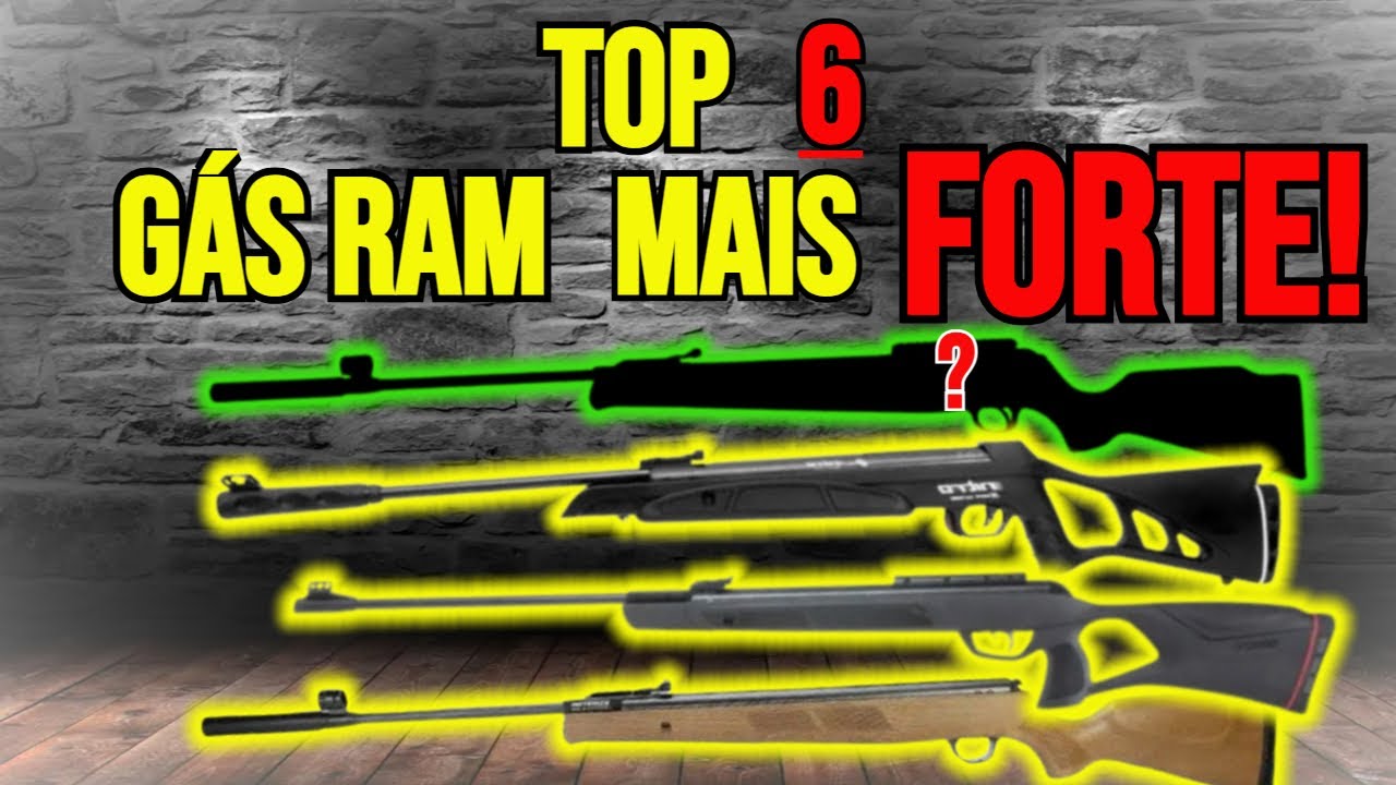 Top 6 Carabinas Gás Ram mais fortes do Brasil