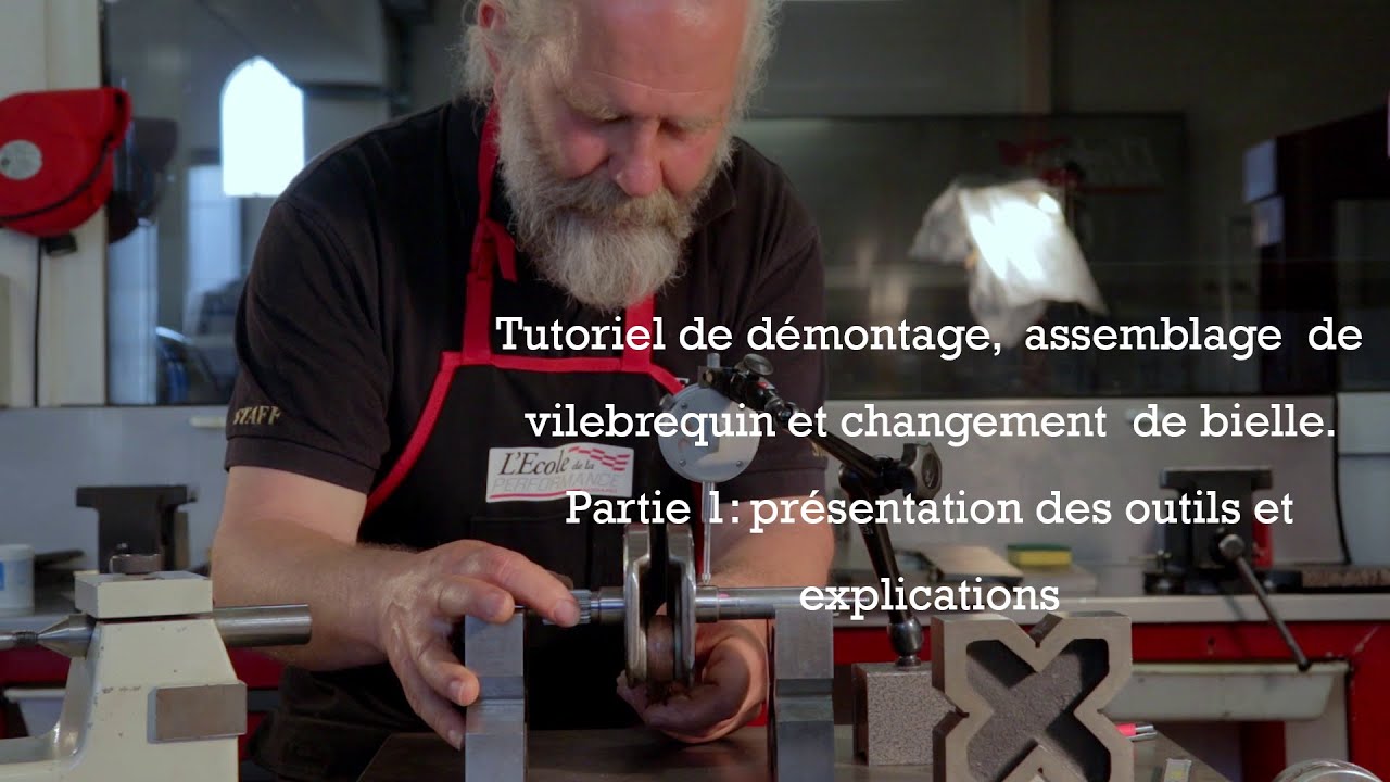Changer la bielle!Centrage d'un vilebrequin. Change the connecting rod!   Centering  crankshaft ep 1