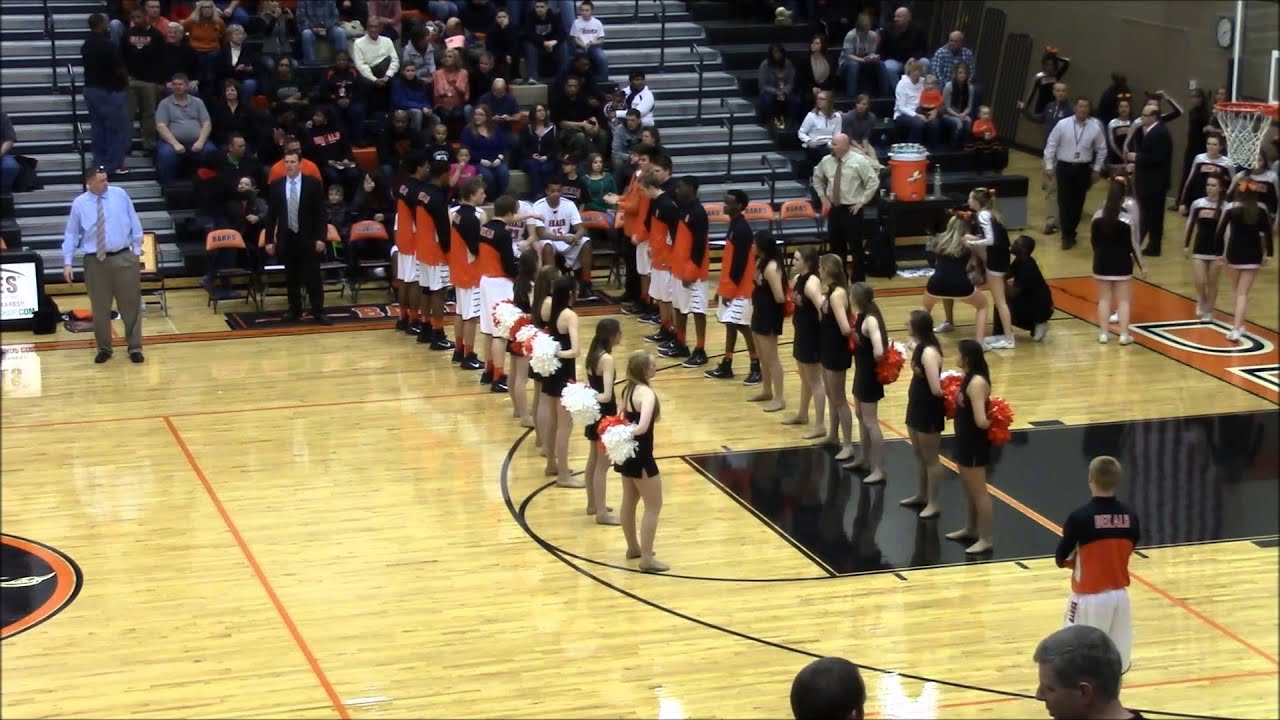 DeKalb Barbs Basketball Senior Night Starting Lineup 02-20-2015