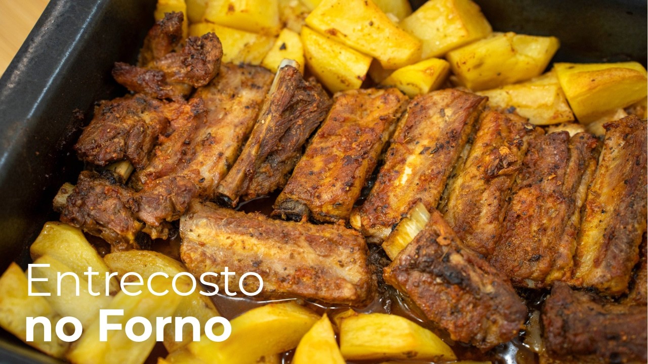 Esta Receita de Entrecosto no Forno é TÃO Fácil e Deliciosa! 🥔✨