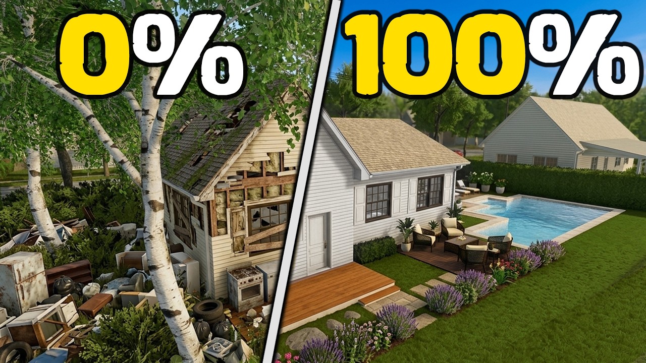 Я сделал ремонт дома в House Flipper на 100%